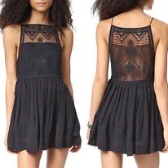 Free People Dresses & Skirts - FREE PEOPLE Emily Crochet Mini Dress XS